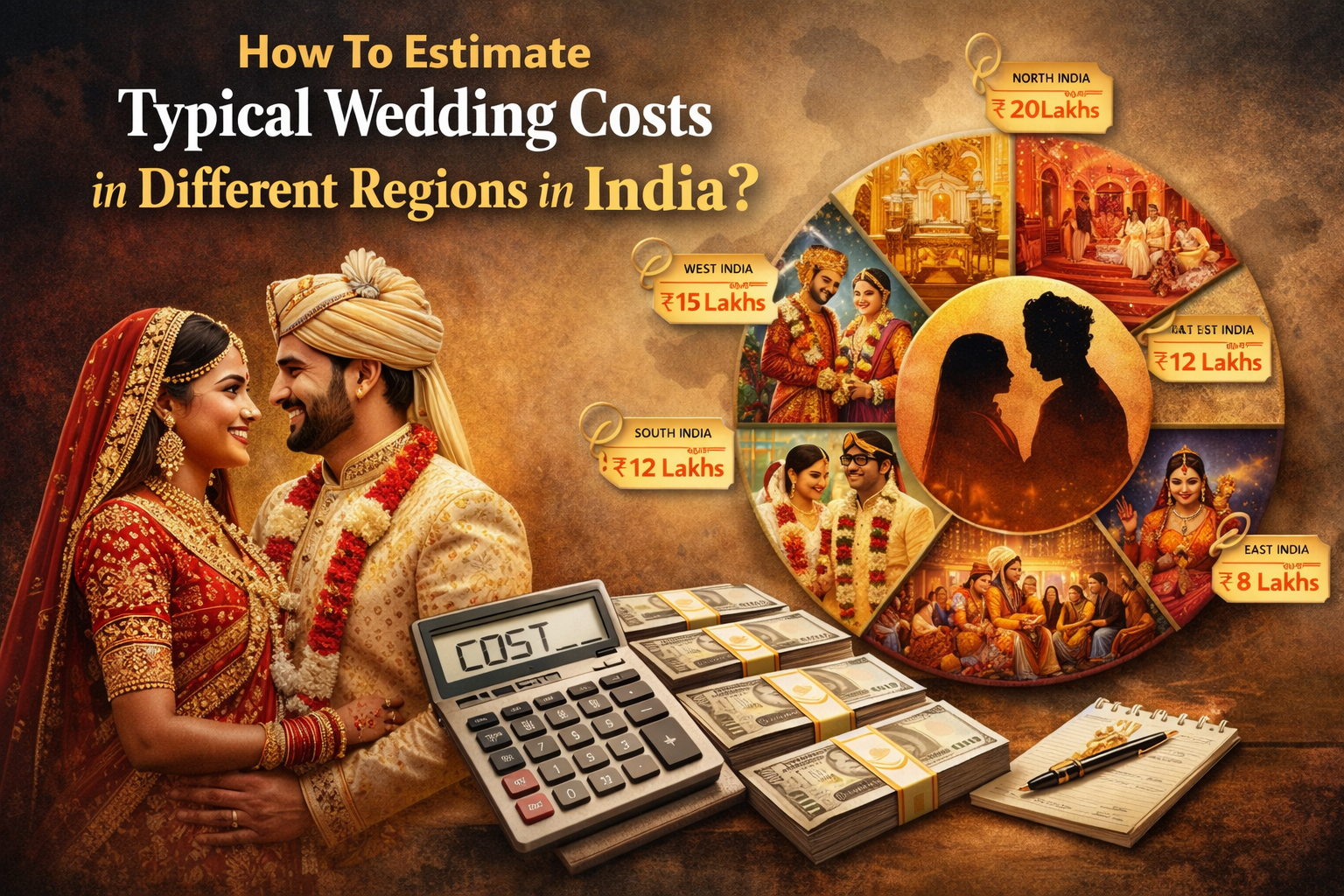 How To Estimate Typical Wedding Costs in Different Regions in India